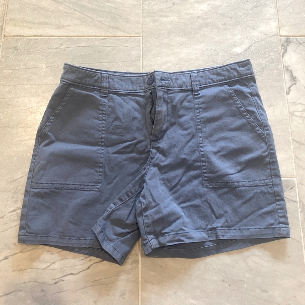 Pastel blue shorts. Size 8.